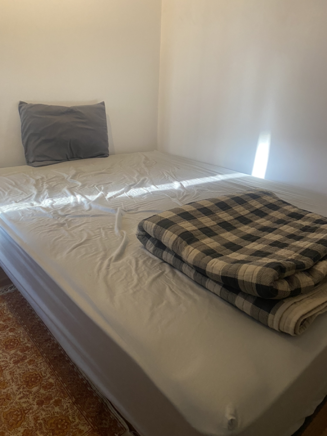 Bed frame with foam mattress - can sell separately