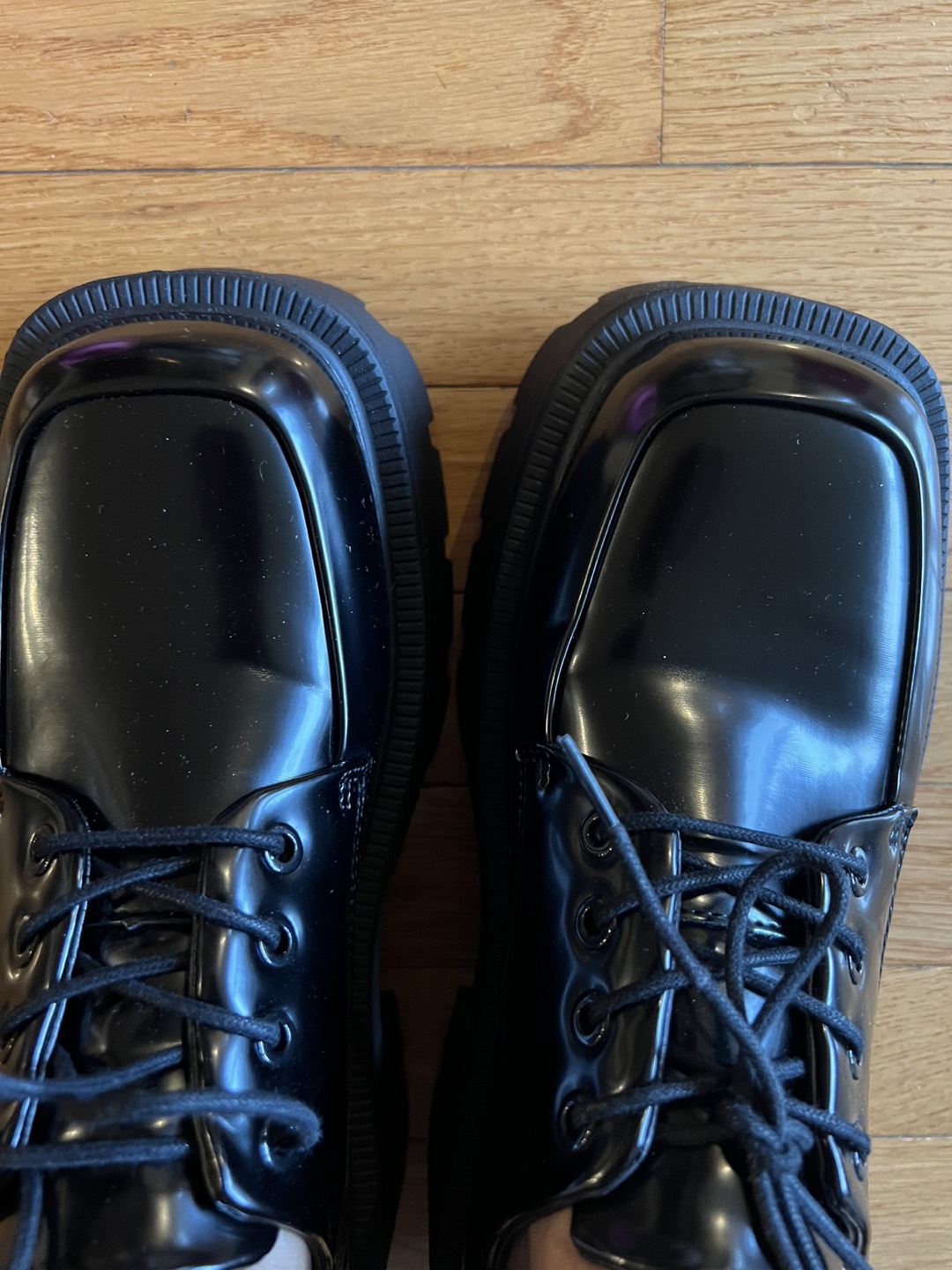 Size 9.5 Wide fit Extra chunky New With Tags loafer black shoes - photo 4