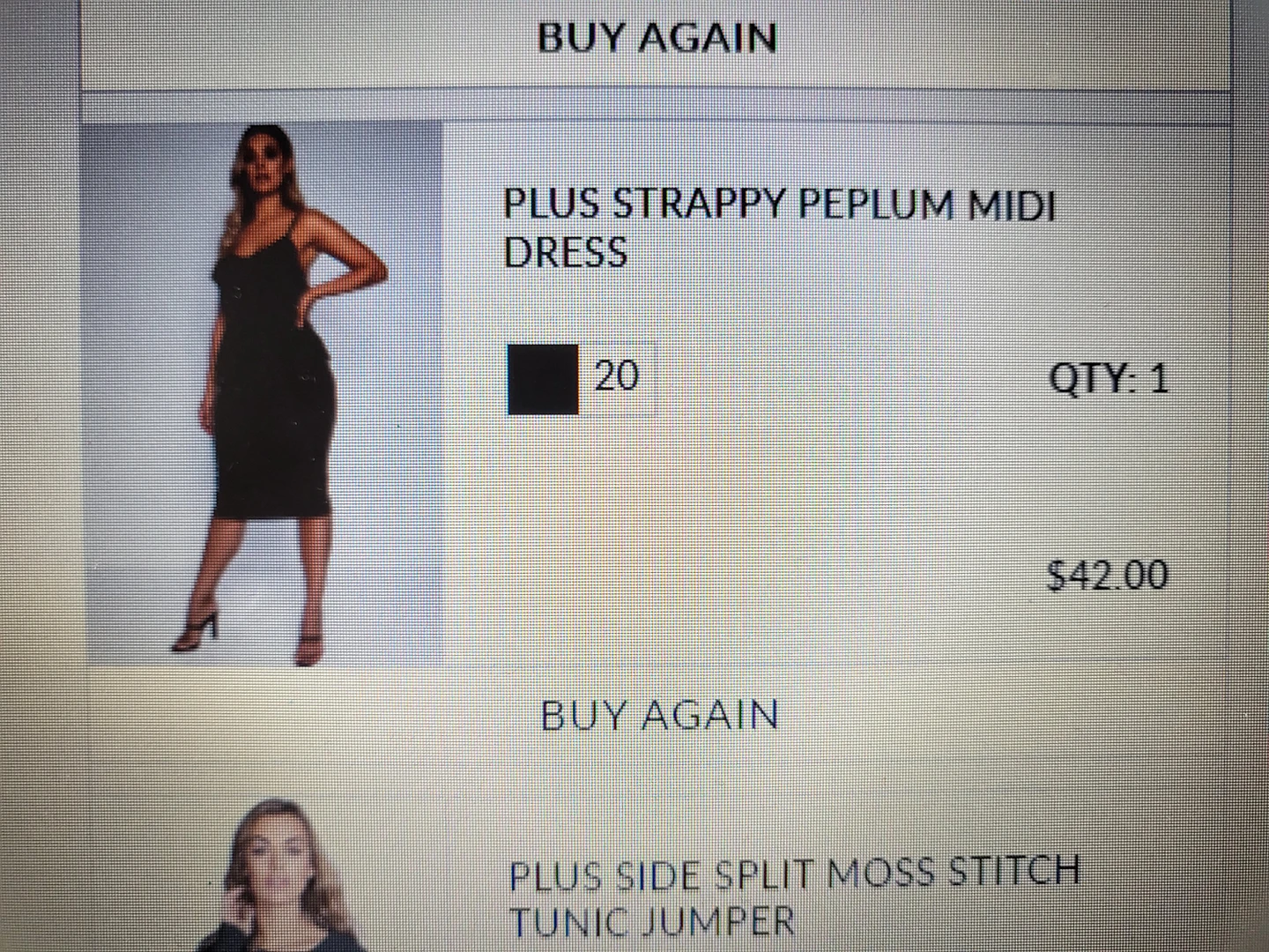 Plus Size Strappy Peplum Midi Dress - photo 3