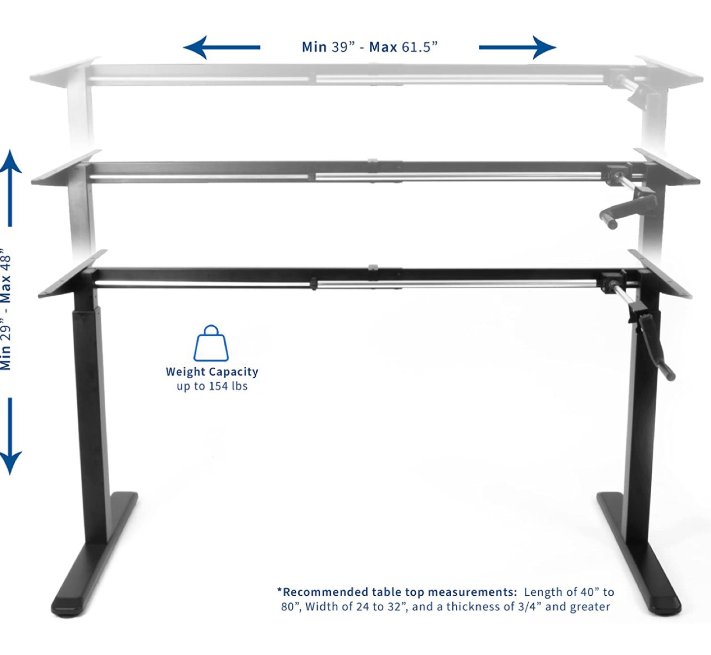 Vivo Standing Desk Frame - photo 4