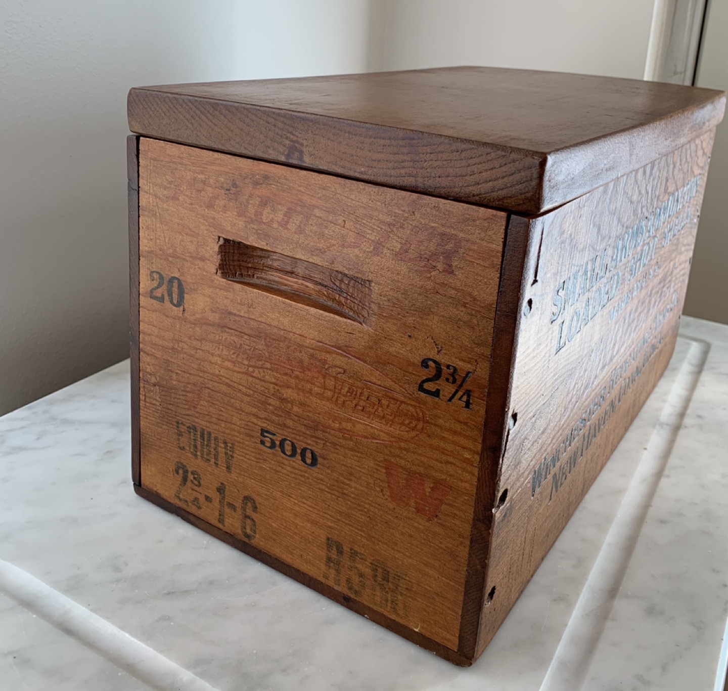 Winchester Rifle box. Refinished. Beautiful! image indicator(2)