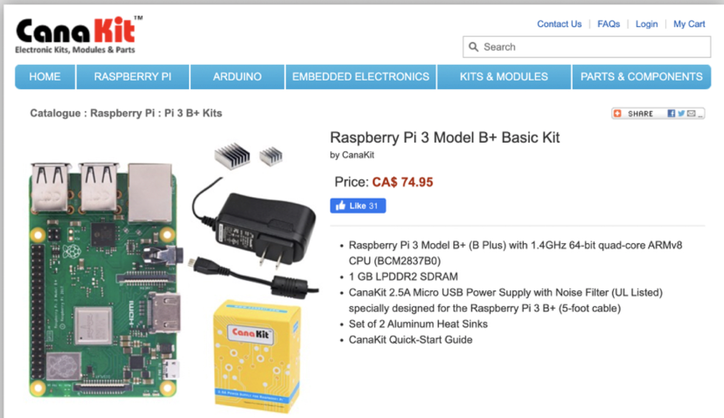 Raspberry Pi 3 Model B+ Basic Kit - Brand New - photo 3