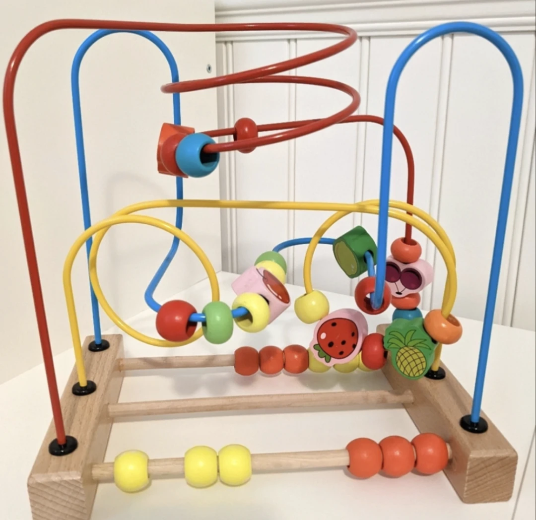 Bead Maze for toddlers with abacus beads thumbnail