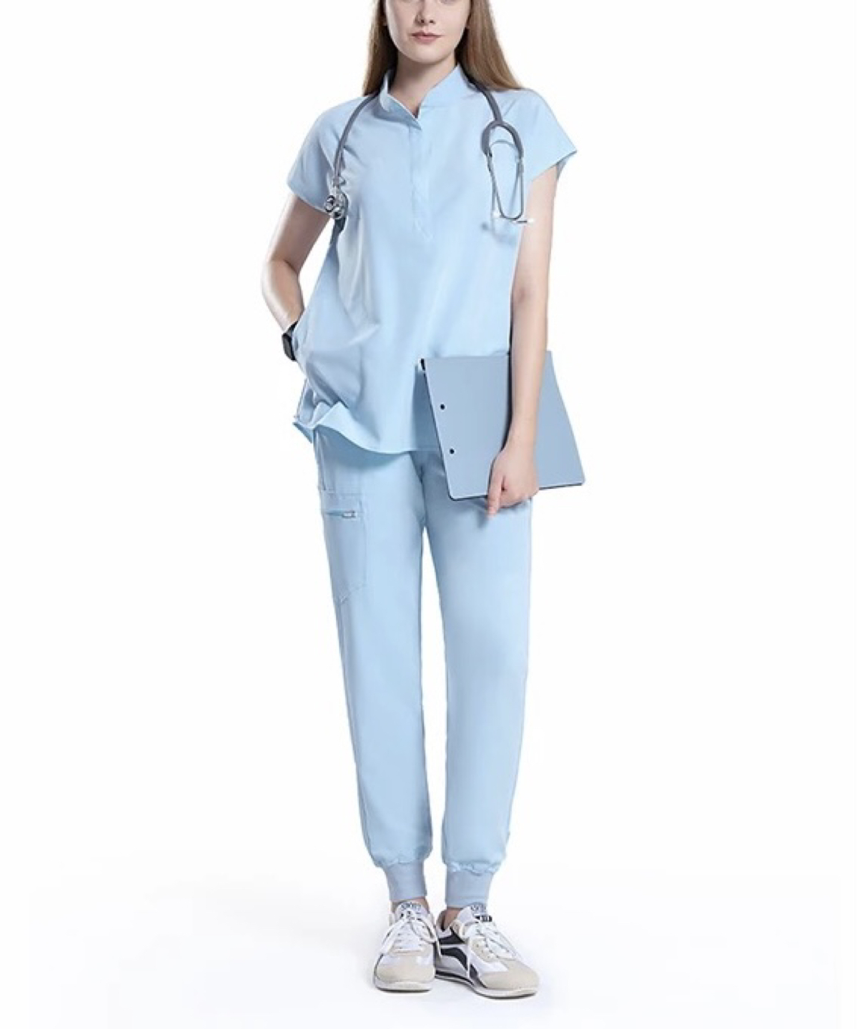 New nursing scrubs sets with jogger pants image indicator(3)