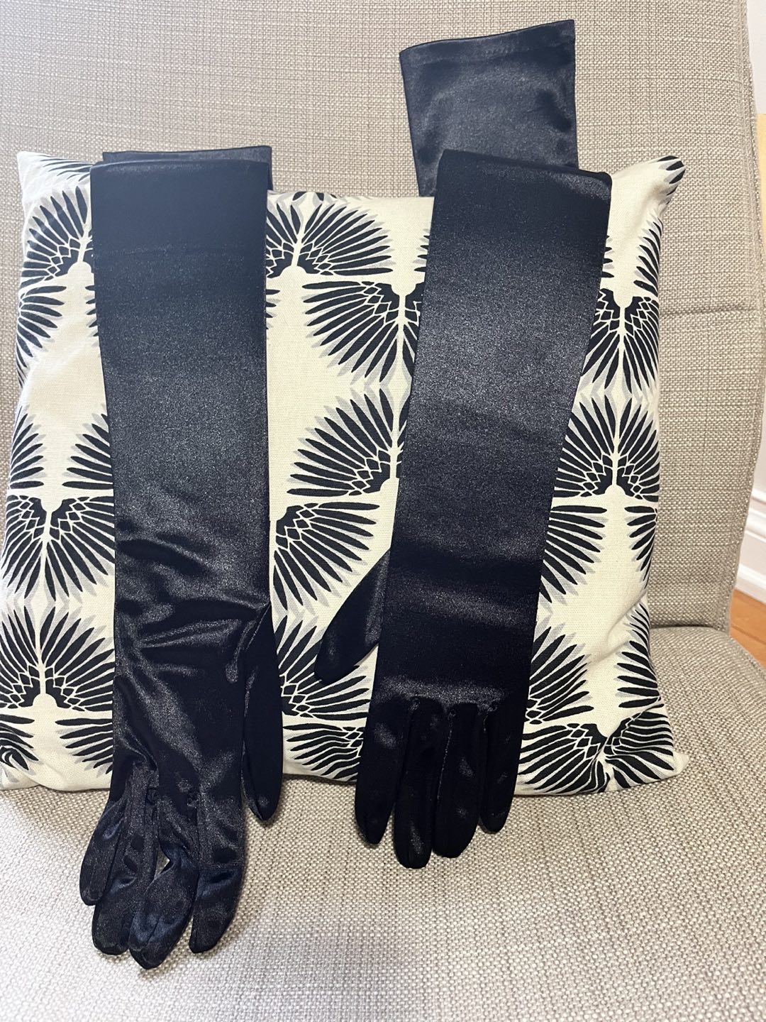 Long Satin Gloves - photo 5