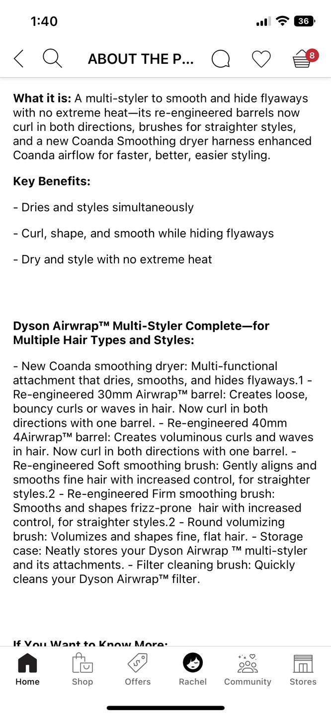 Dyson Airwrap Multi Styler - Complete - Like new - used once image indicator(9)