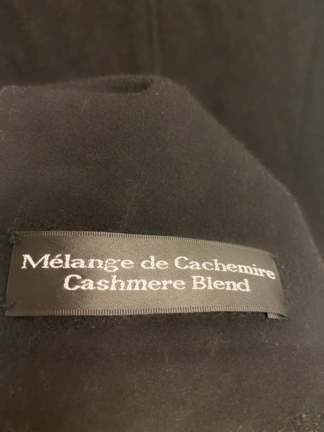 XS Black Cashmere Coat image indicator(4)
