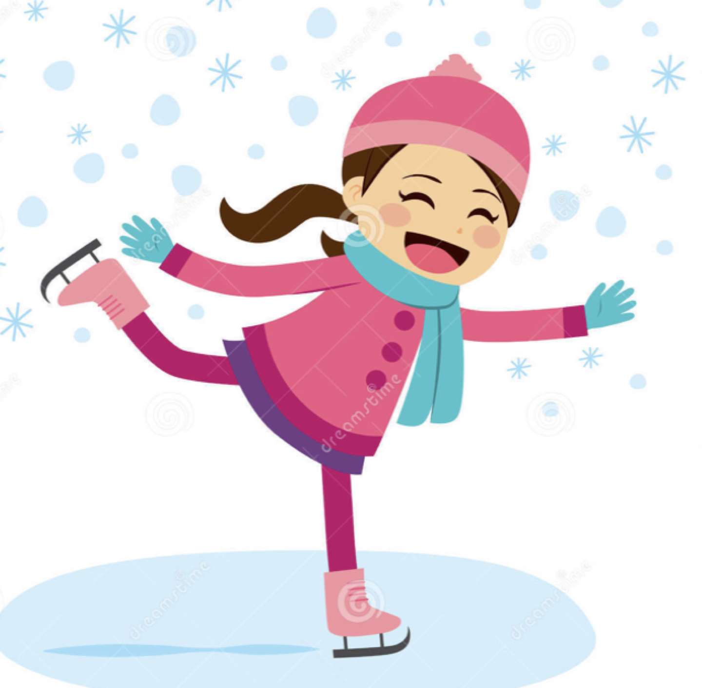 Girls ice hockey skate