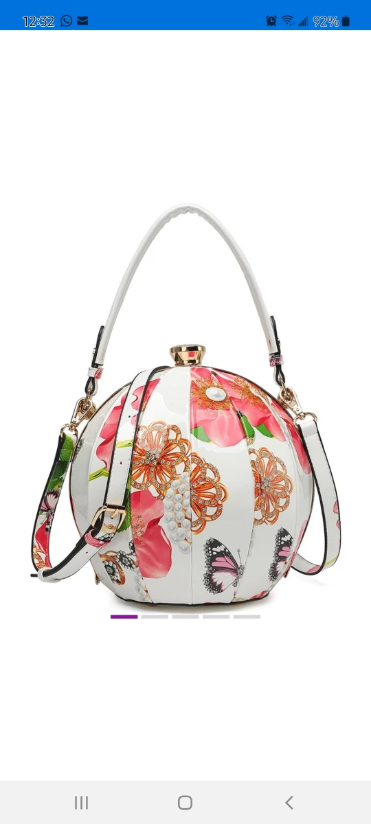 Beige & Pink round bag  PURSE NEGOTIABLE thumbnail