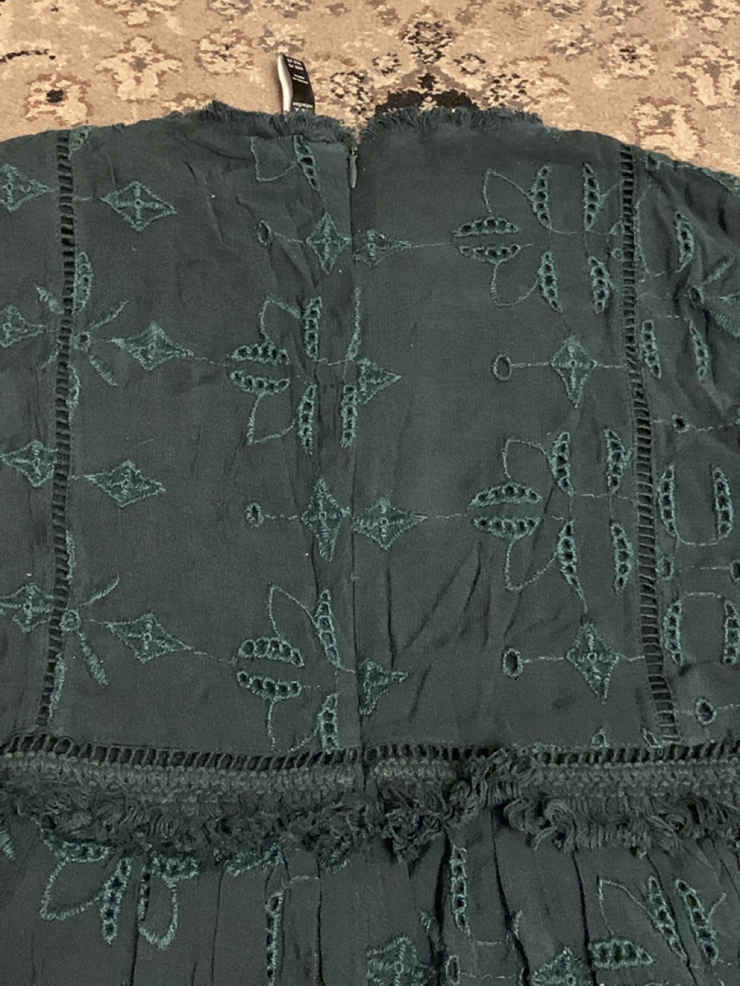 Zara Cotton 3/4 Sleeve Eyelet image indicator(8)