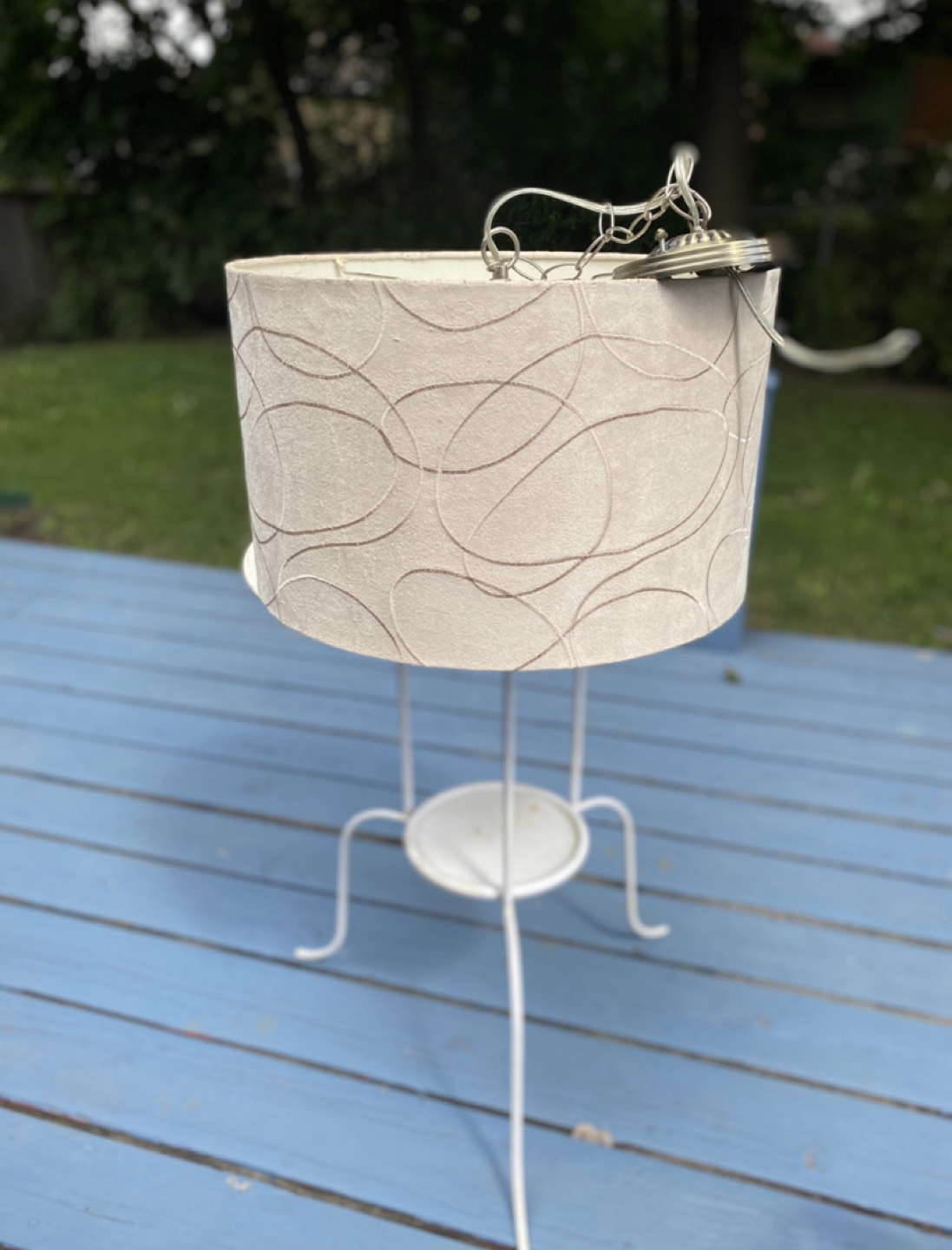 Pendant Light with Shade 18” Diameter X 11” Height