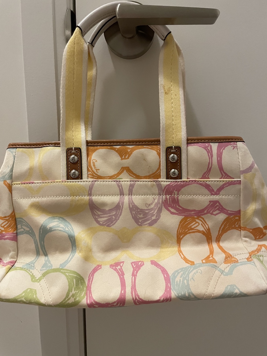 Colourful Fabric Coach Purse - photo 3