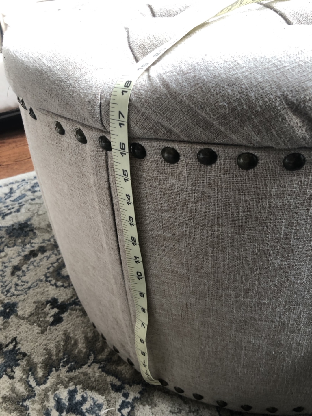 Large size ottoman storage / table - photo 3