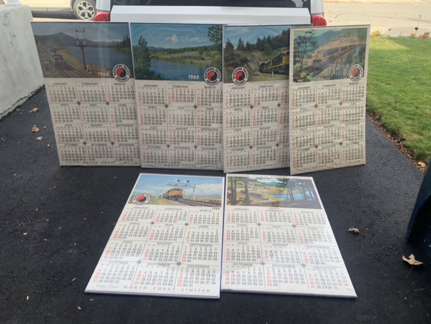 Original Northern Pacific Railway Calendar Posters - $15 for 6 thumbnail
