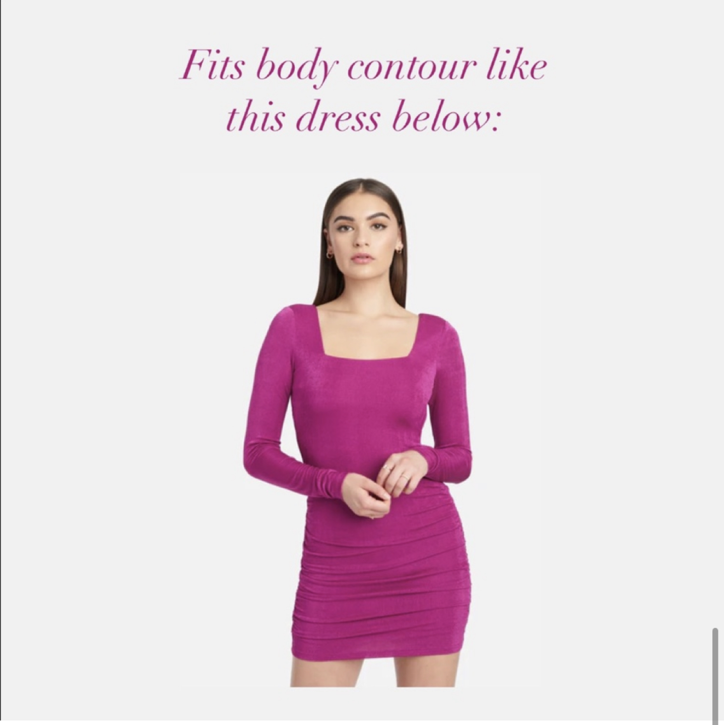 New with Tags Bebe Guzel Collection Bodycon Fuchsia Dress M image indicator(3)