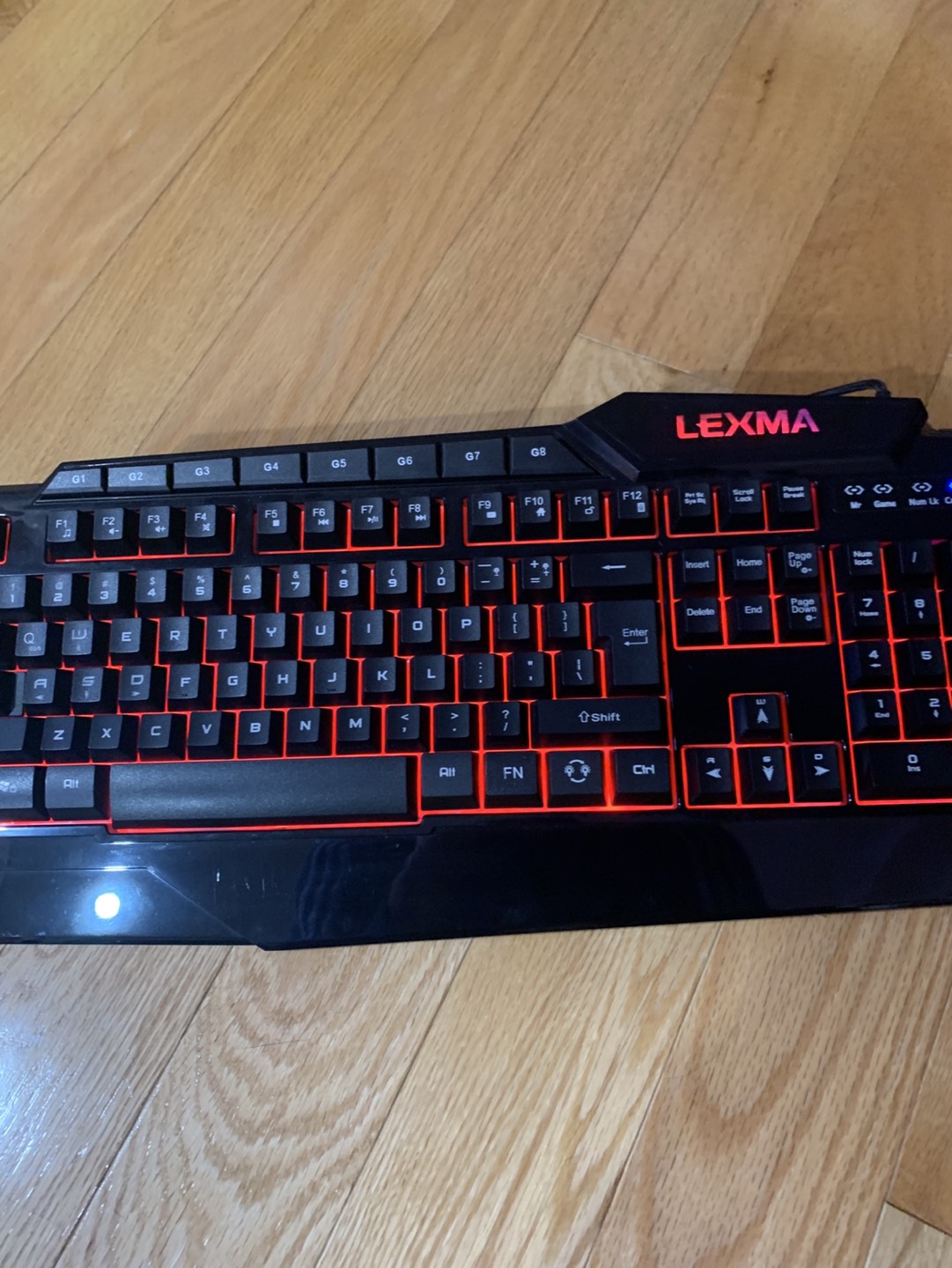 Lexma Keyboard Black, Backlit Keys image indicator(5)
