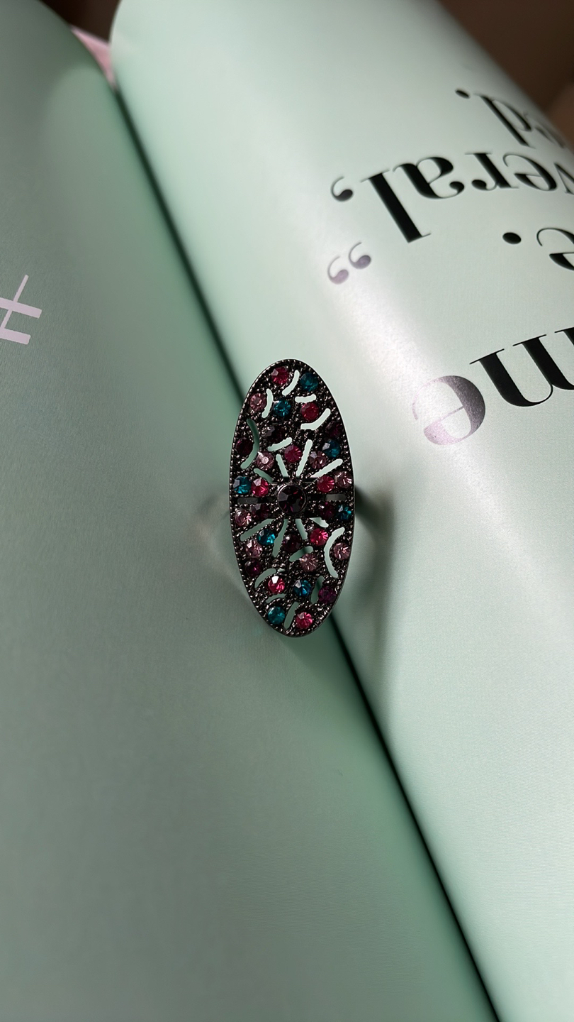 Adjustable Rhinestones Rings image indicator(3)