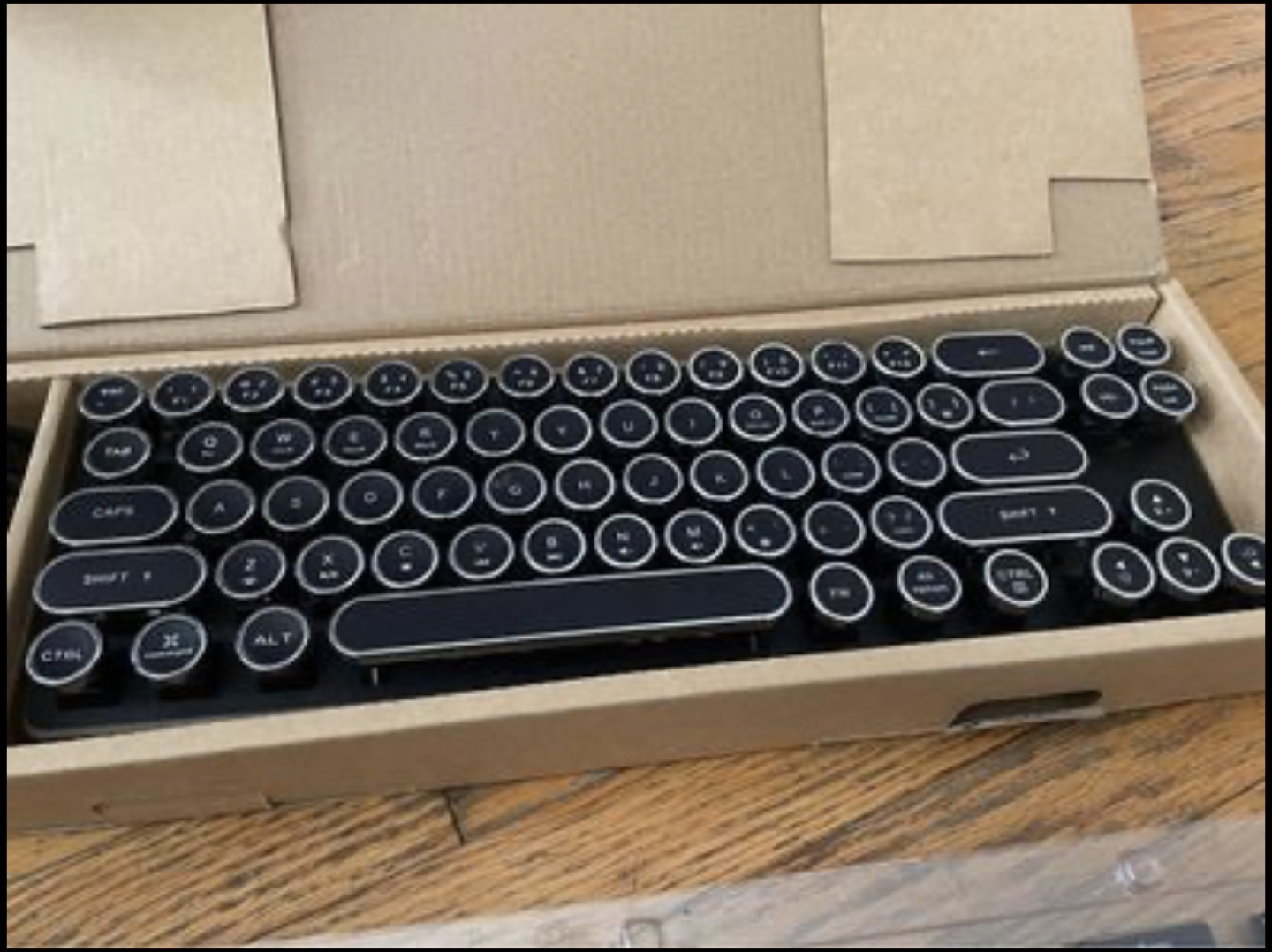 Lexking LKB-7130 Mini Mechanical Retro USB keyboard
