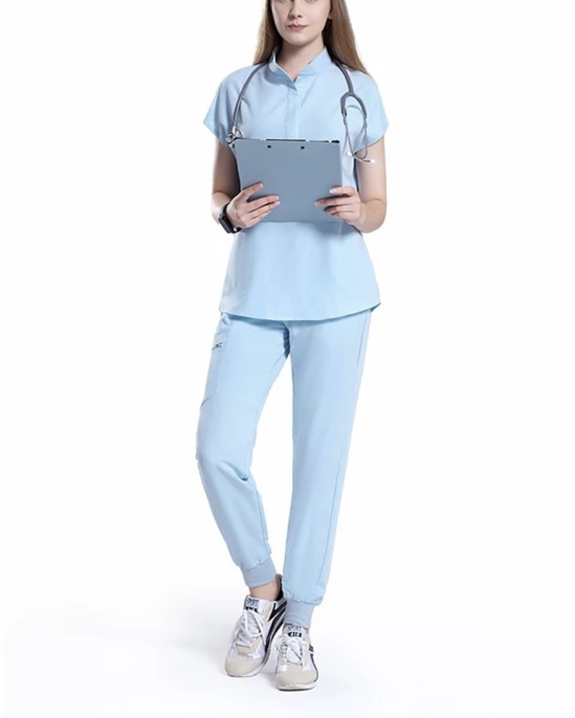 New nursing scrubs sets with jogger pants image indicator(2)