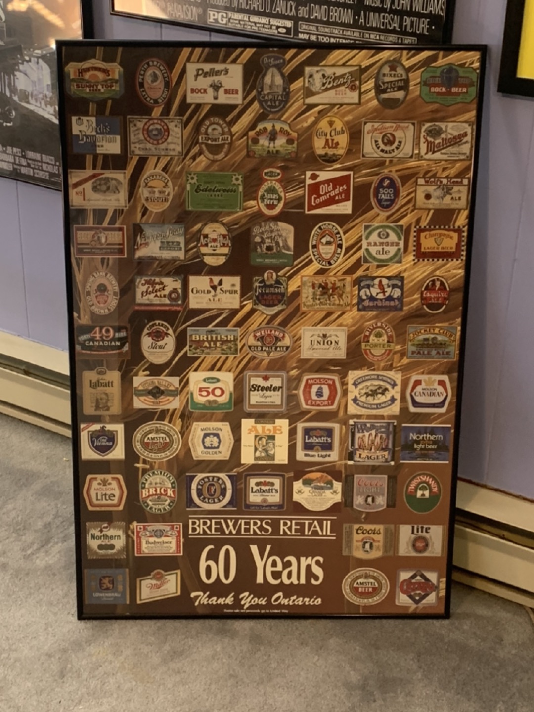 Brewers Retail 60 Years Custom Framed 36X24 Poster thumbnail