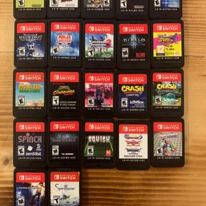 Nintendo switch games (Mario,Pokémon,Metroid)