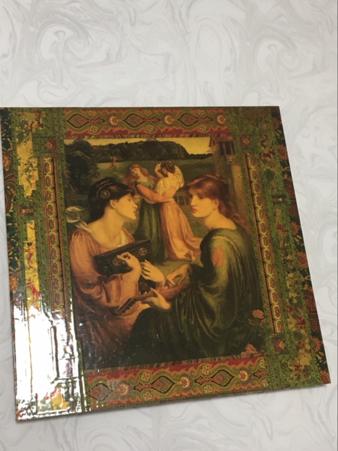 Gothic art - enamel painting set on wood thumbnail