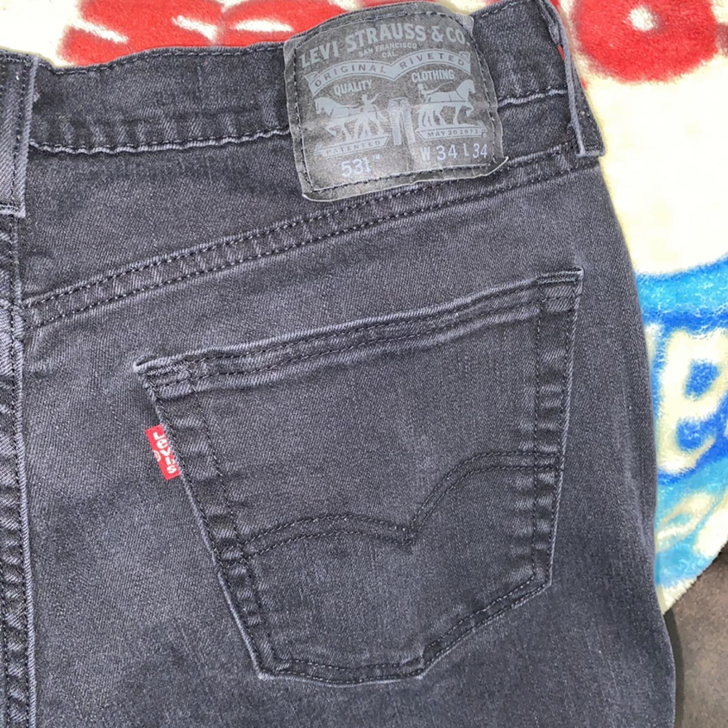 Men’s Levi’s 531 Jeans - Black, 34x34 - photo 5