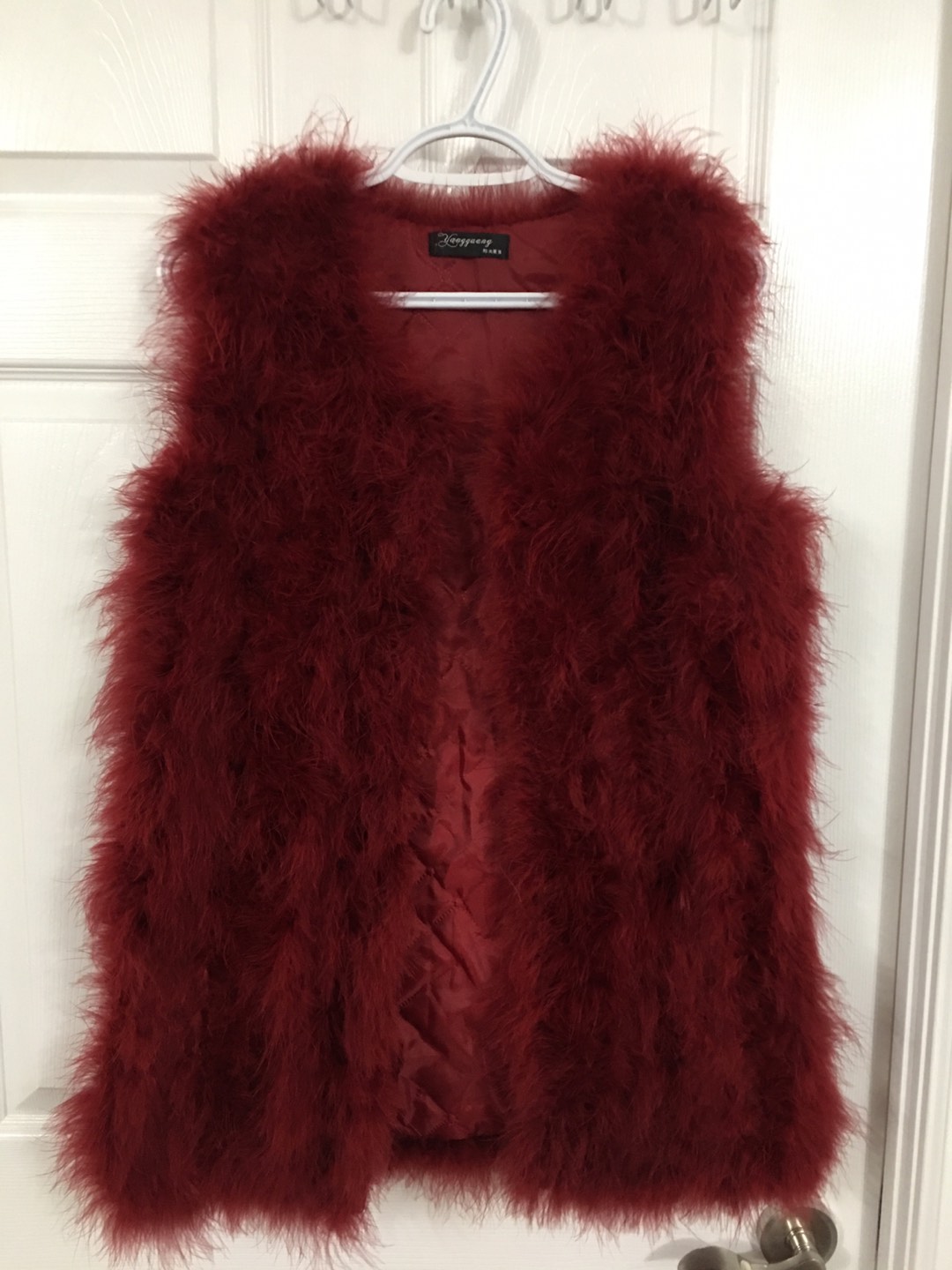 Fake feather vest thumbnail