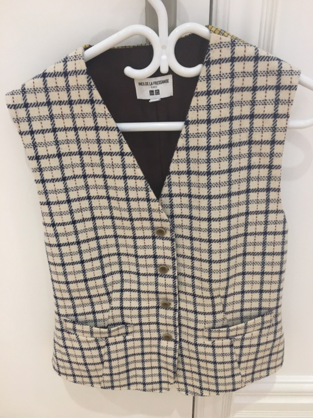 Super cute Uniqlo x Ines de La Fressange wool waistcoat - W - M thumbnail