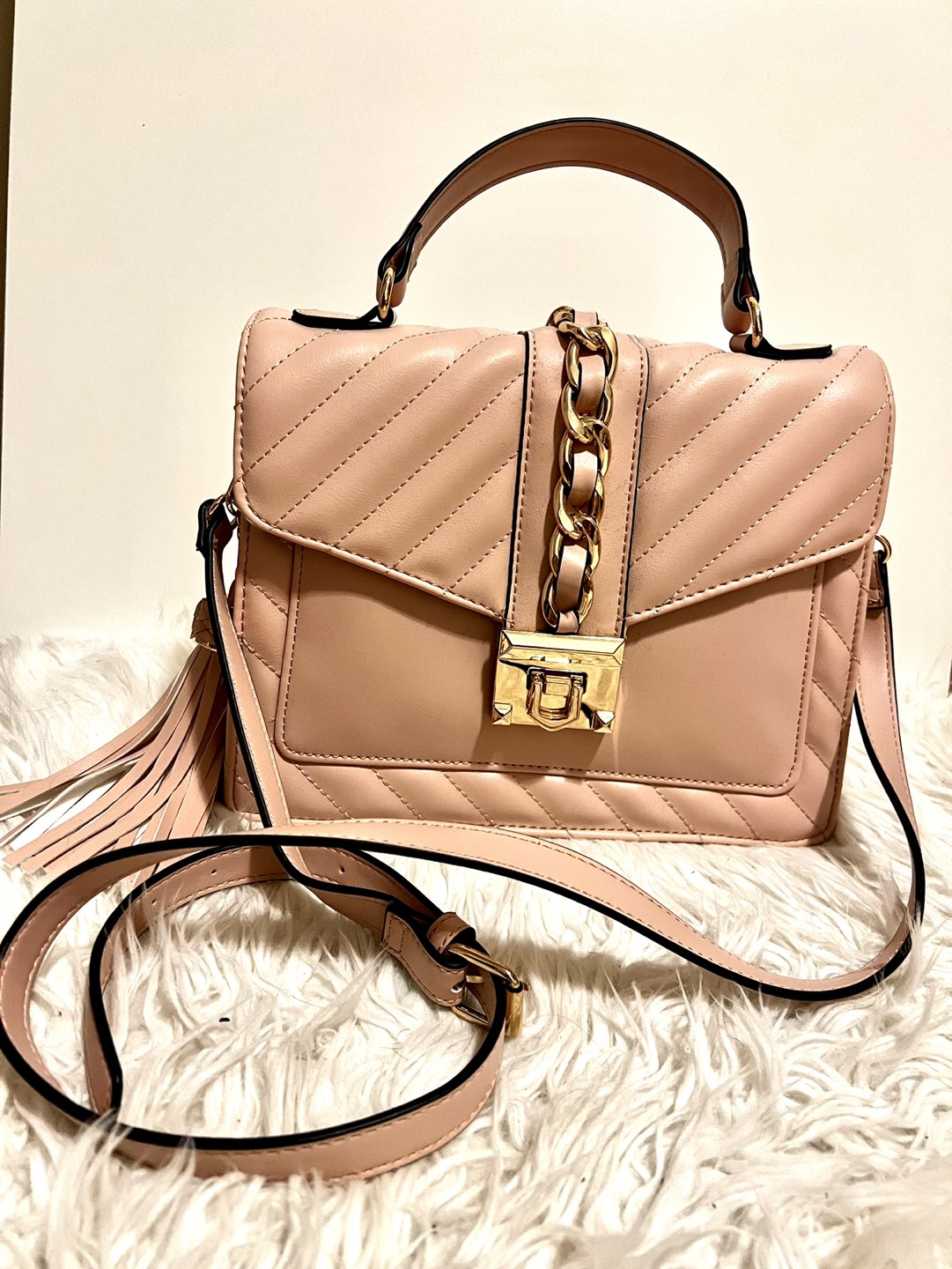 ALDO Edeadan cross body back in blush with gold hardwear thumbnail