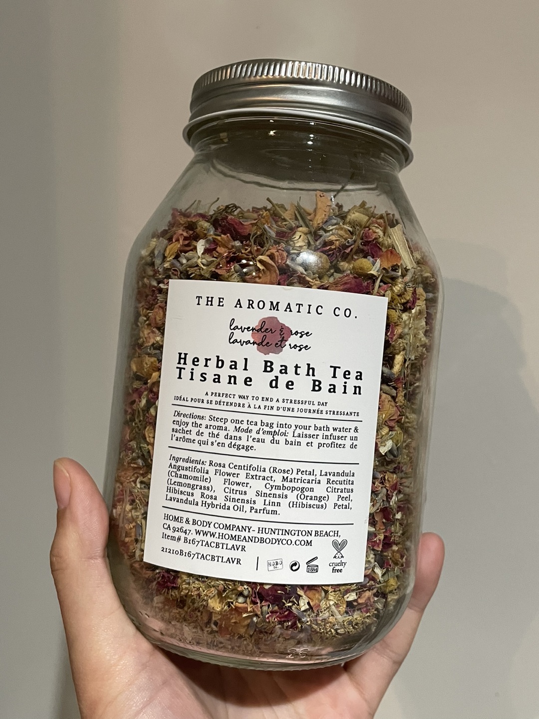 Herbal bath tea- Lavender and rose thumbnail