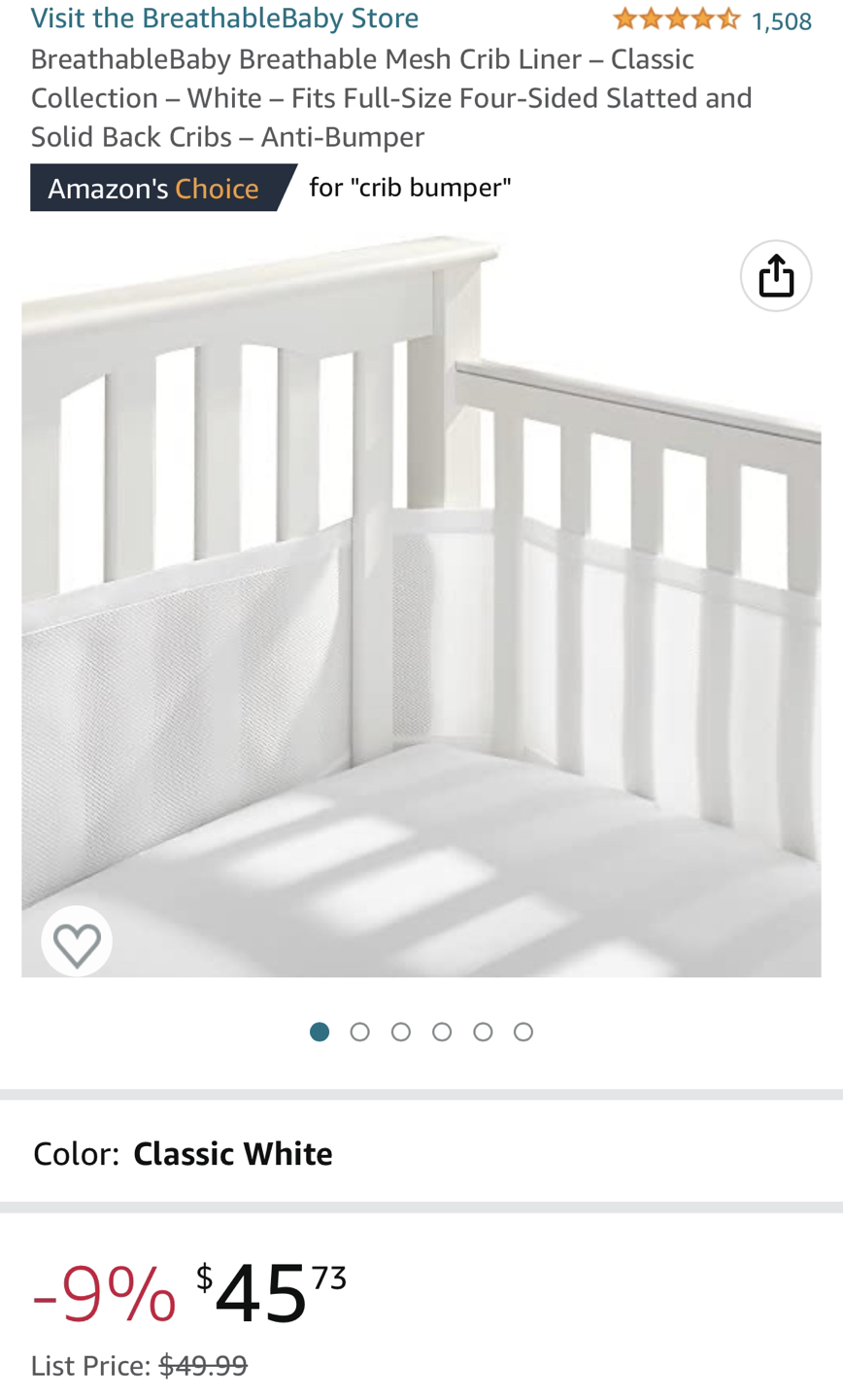 Crib liner thumbnail
