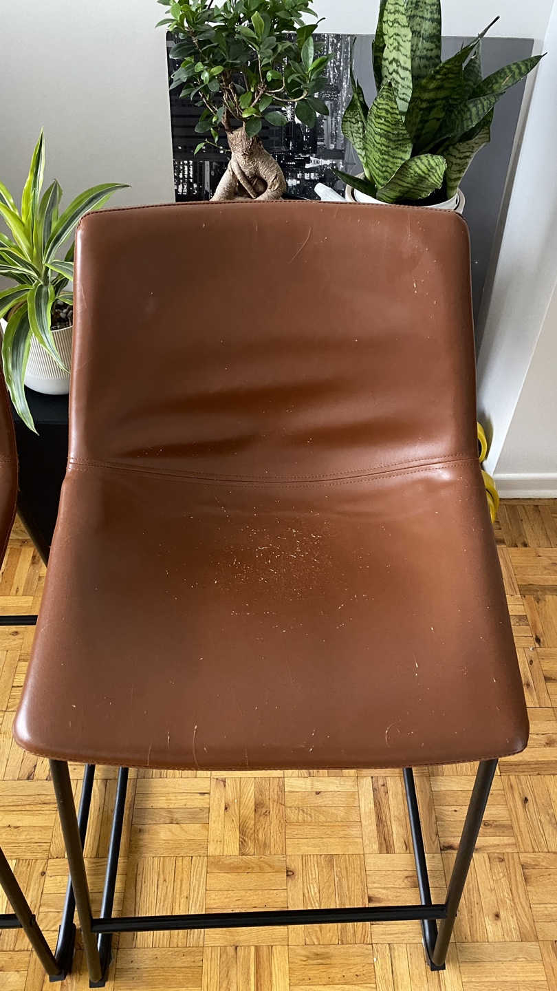 Structube Hayden Bar Stools ( used fair ) - photo 3