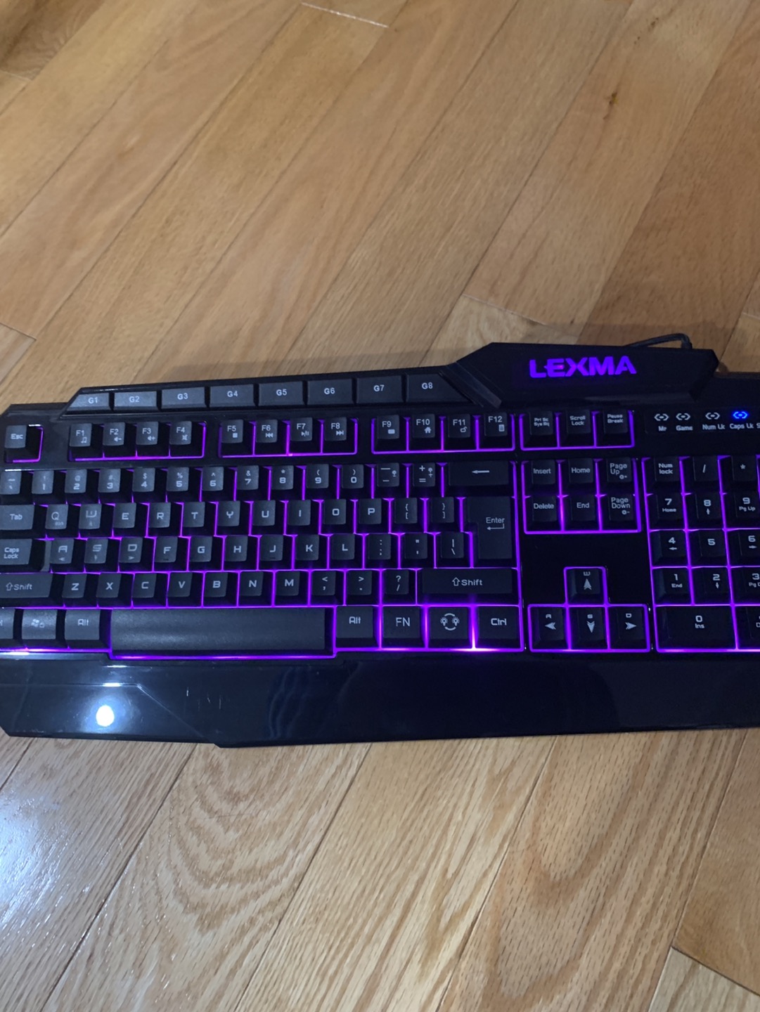 Lexma Keyboard Black, Backlit Keys image indicator(3)
