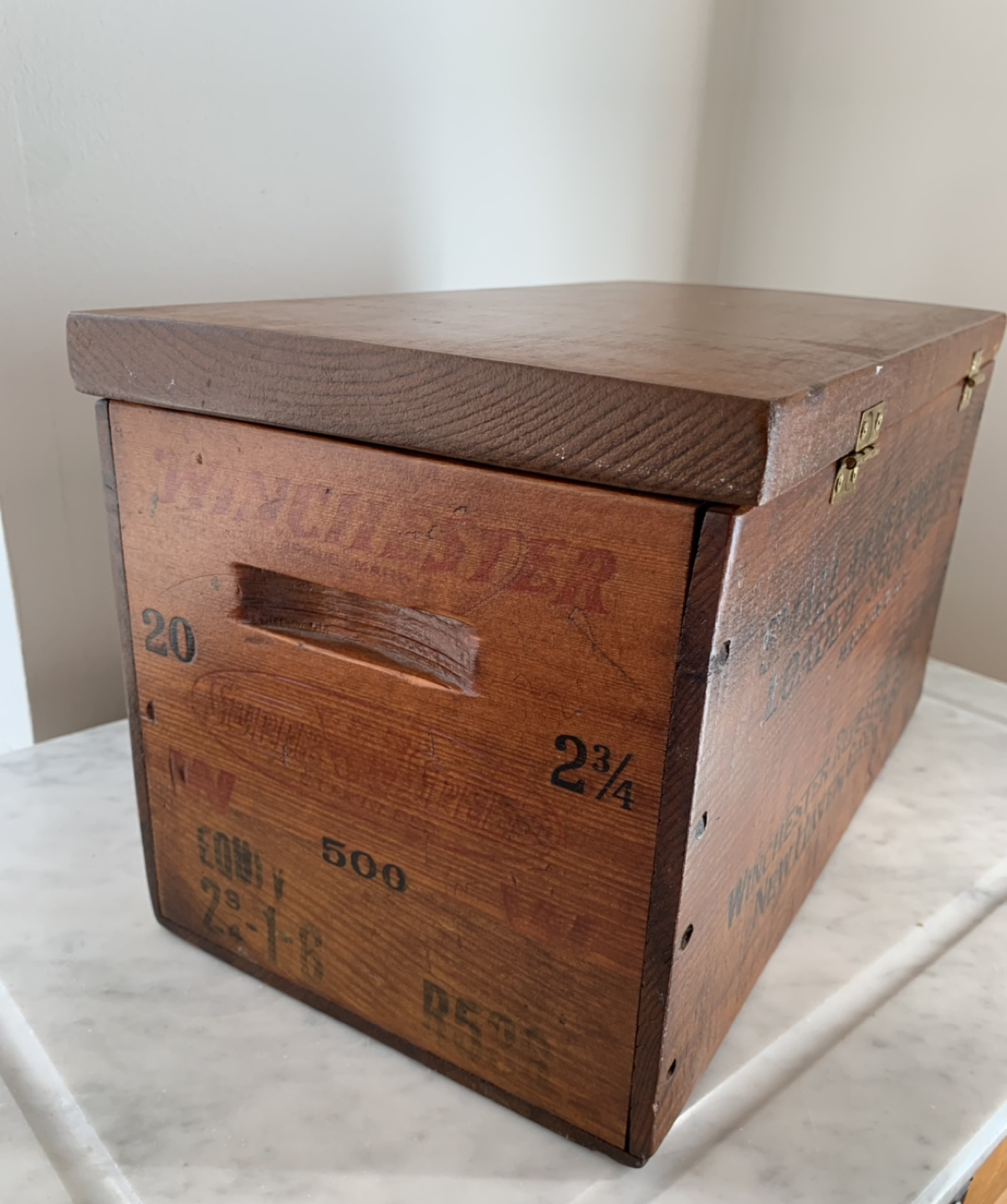 Winchester Rifle box. Refinished. Beautiful! image indicator(4)