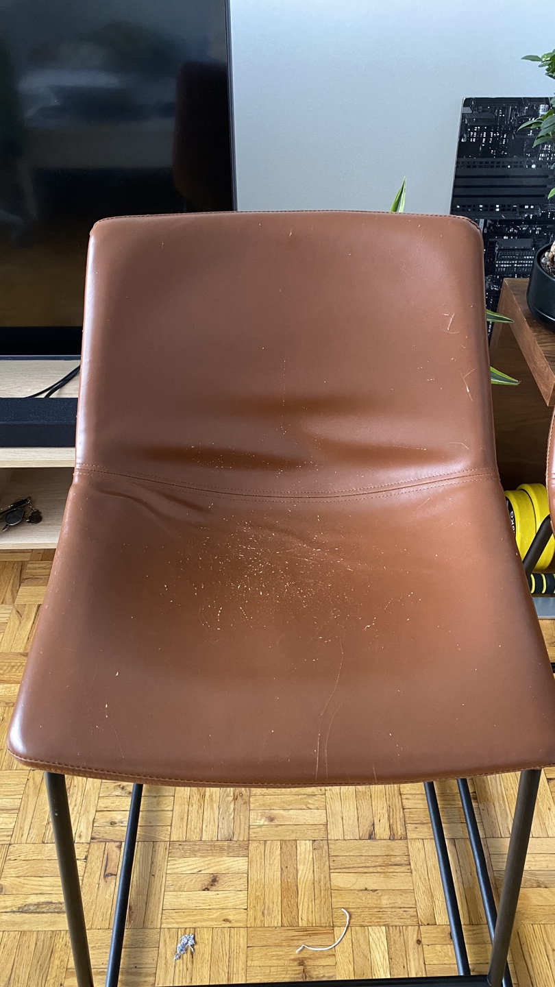 Structube Hayden Bar Stools ( used fair ) - photo 2