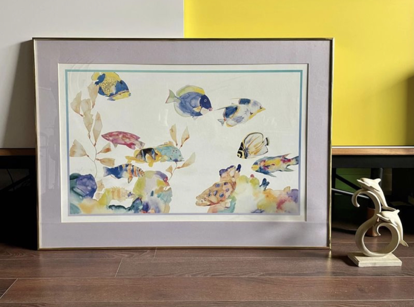 80s Tracy Taylor Watercolour Fish Art Print thumbnail