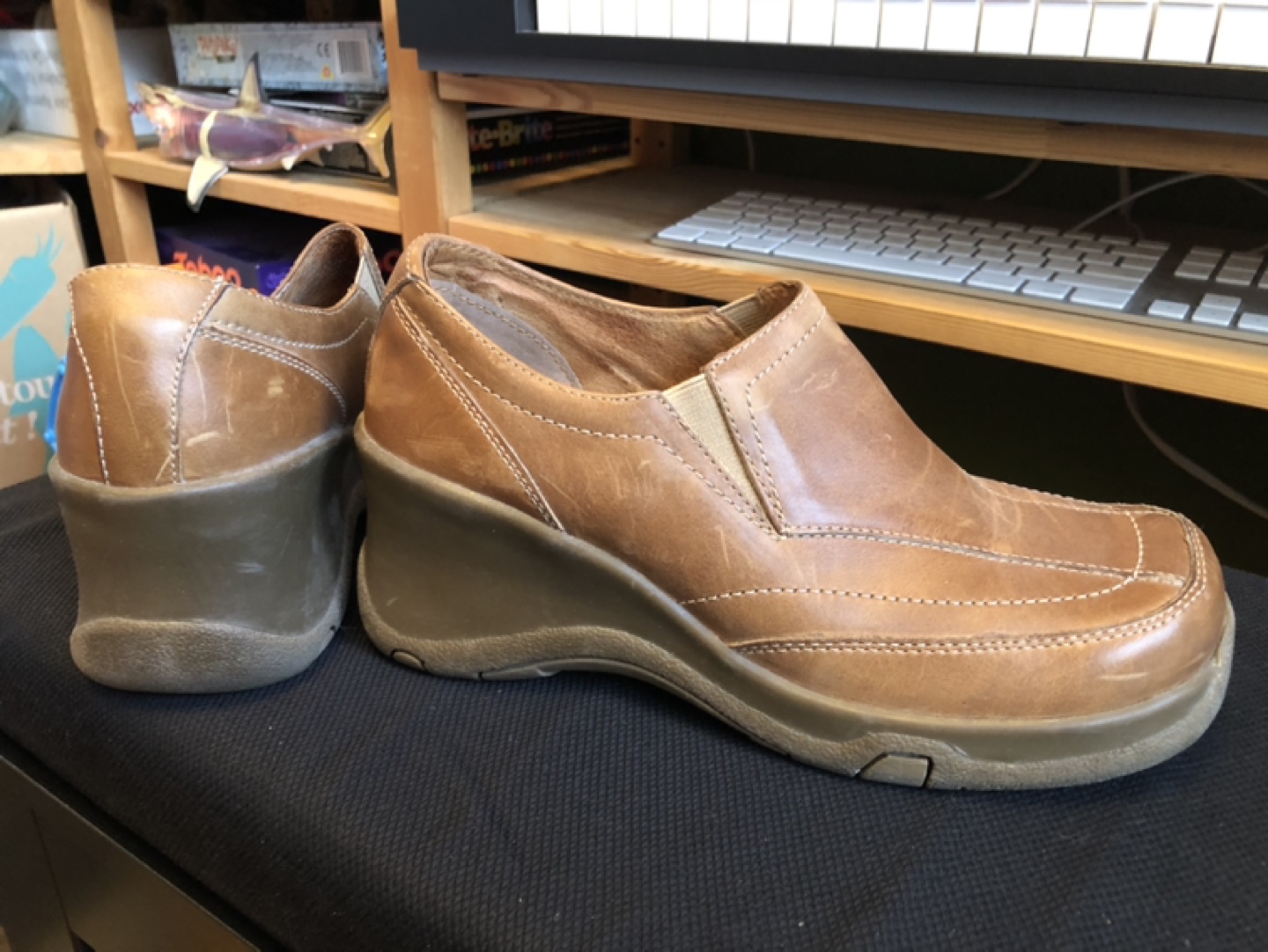 Wedge boot shoe thumbnail