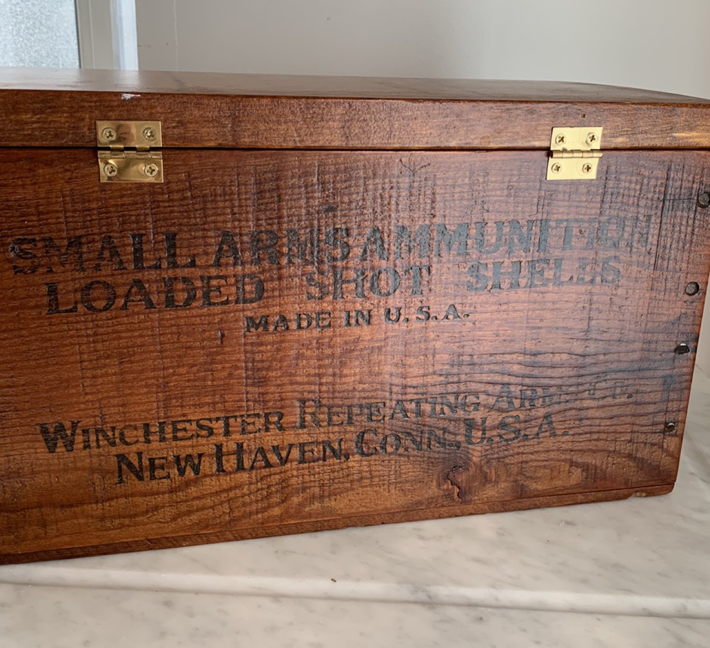 Winchester Rifle box. Refinished. Beautiful! image indicator(3)
