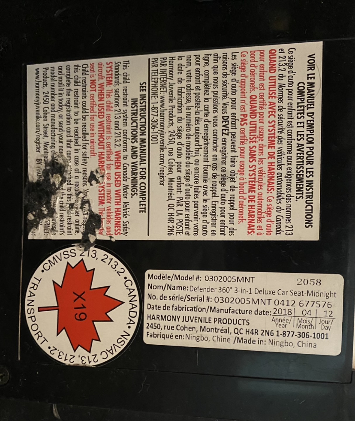 Harmony Defender 360° Convertible 3-in-1 Booster Car Seat image indicator(9)