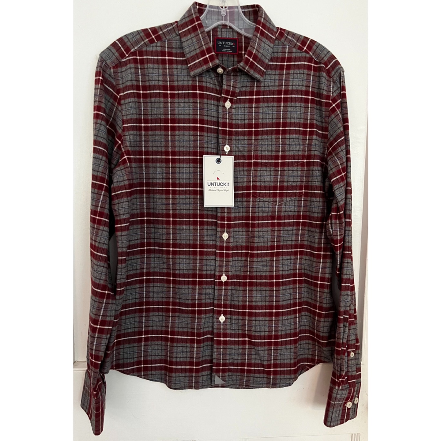 BNWT Mens UNTUCKit Flannel Shirt thumbnail