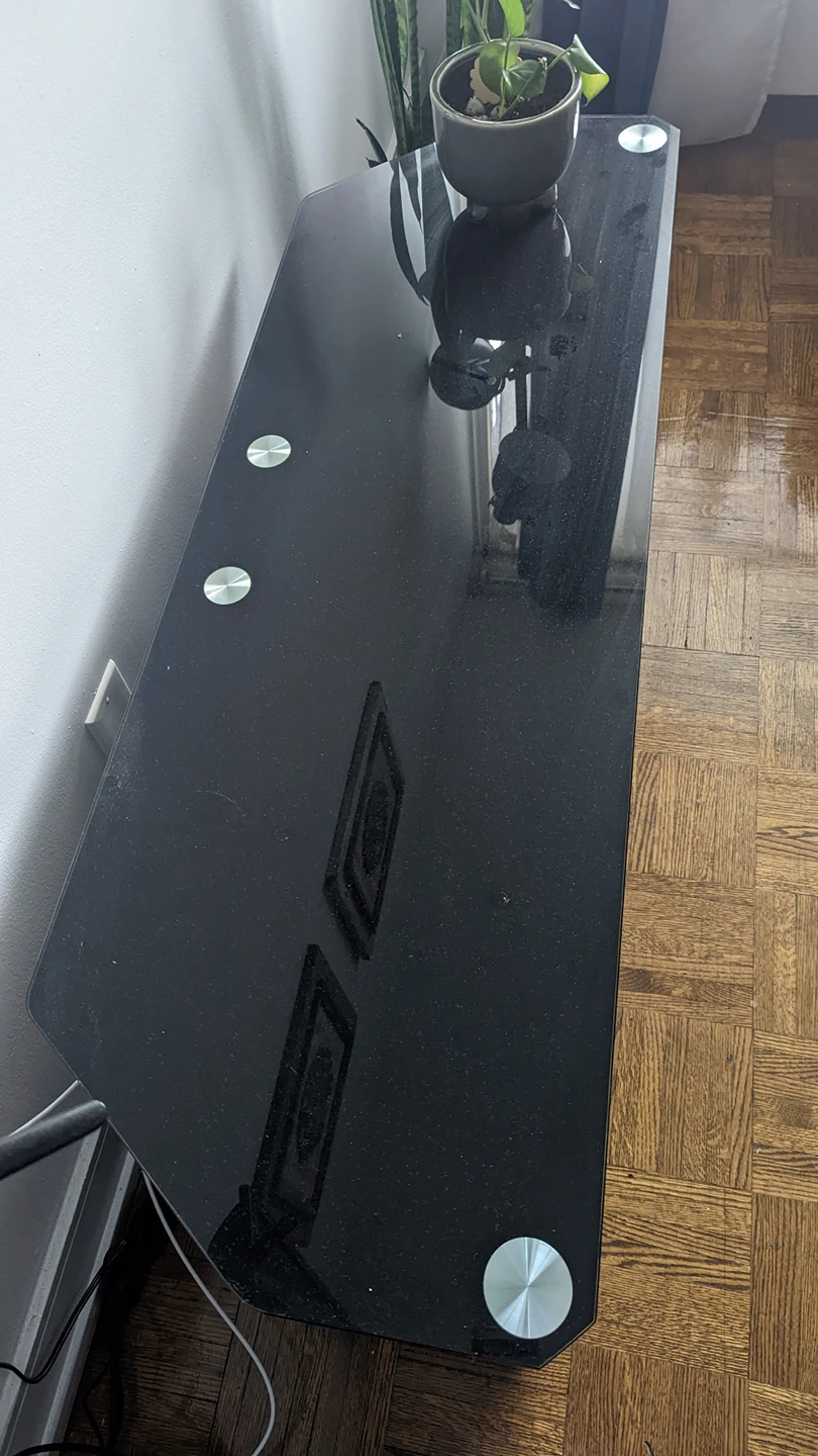 glass TV stand - photo 2