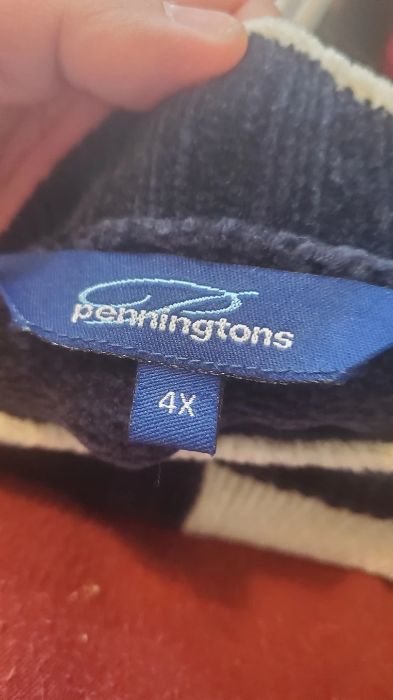 4XL blue and white sweater - photo 2