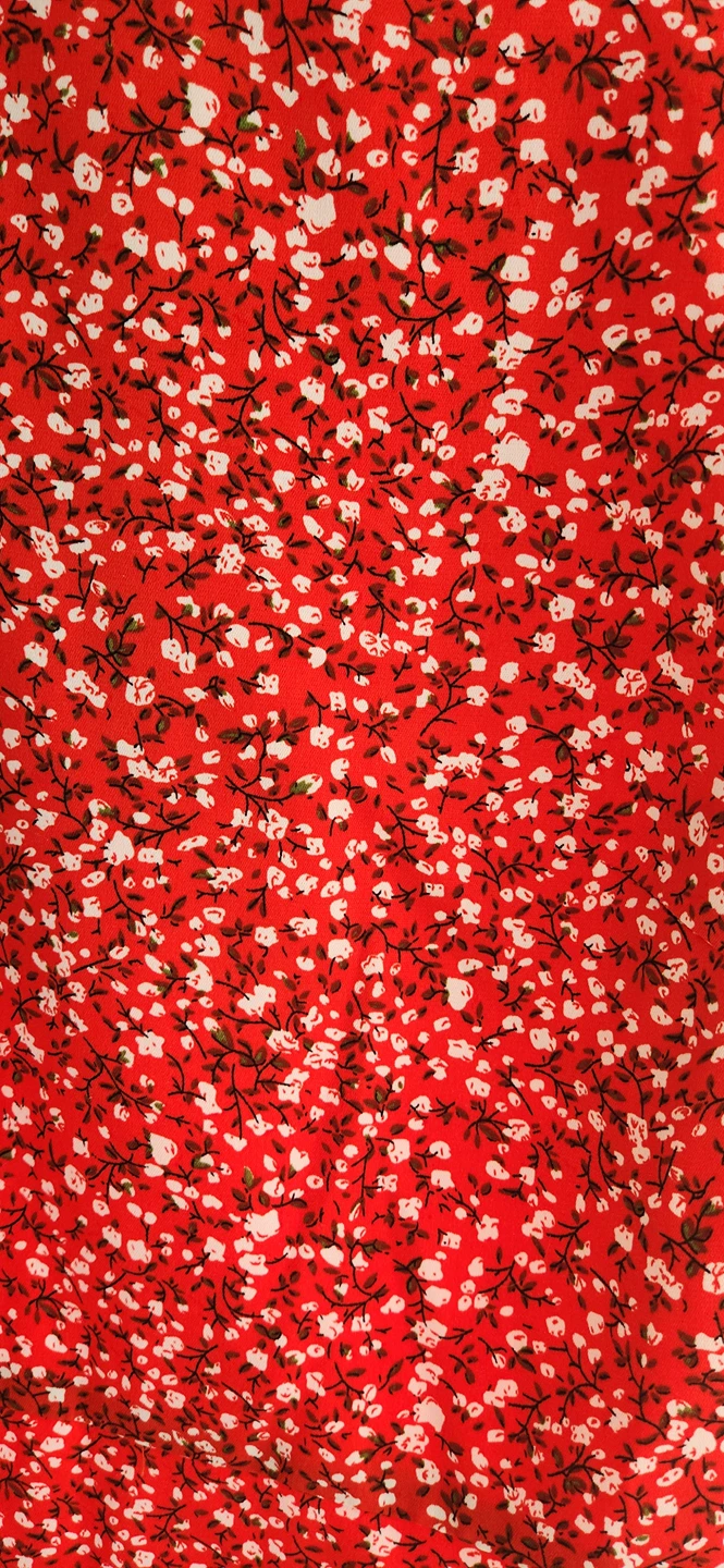 Red Flowered Dress Commense - photo 2