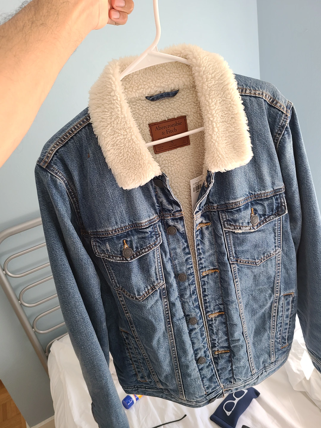 Denim jacket , Abercrombie and Fitch
