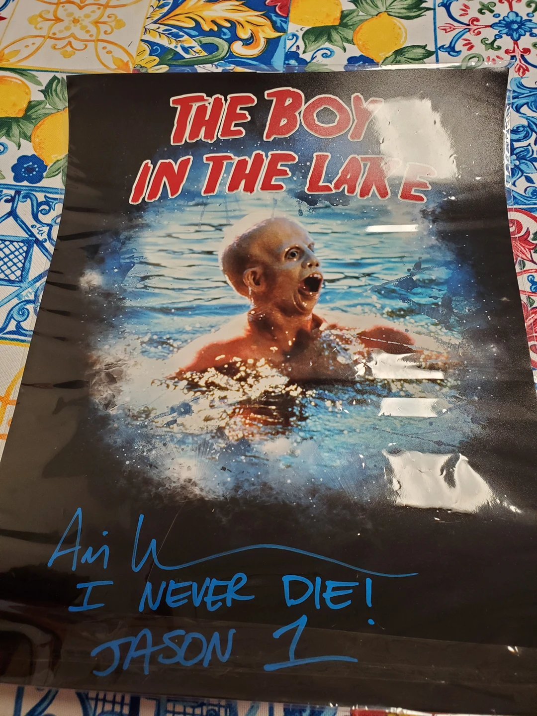 Ari Lehman print with signature