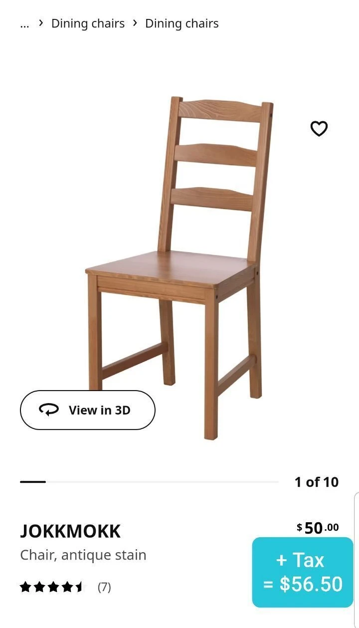 IKEA Dining Chairs. Set of Three for $70 only.