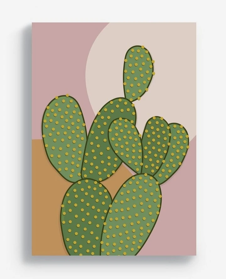 New cactus elephant ears art print thumbnail
