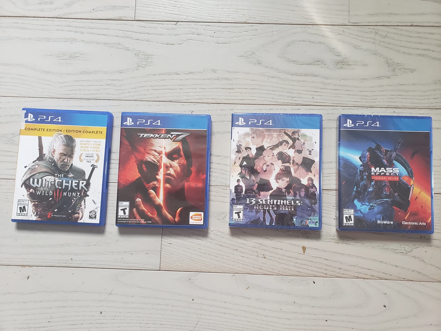 PS4 Games for sale, Witcher, 13 Sentinels, Mass Effect, Tekken