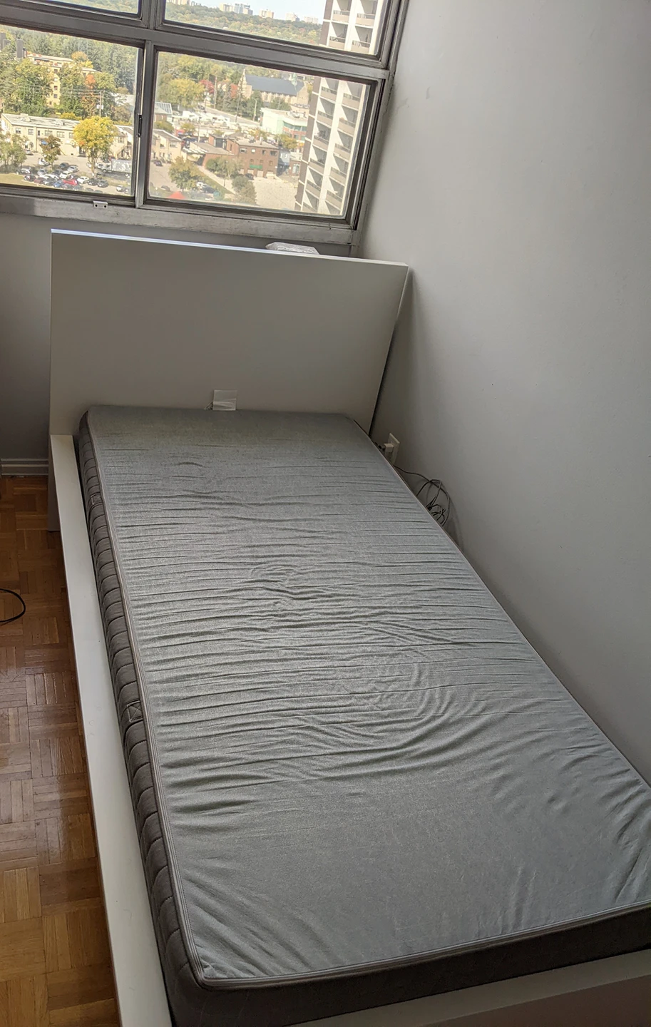 Twin size - Bed frame with Mattress thumbnail